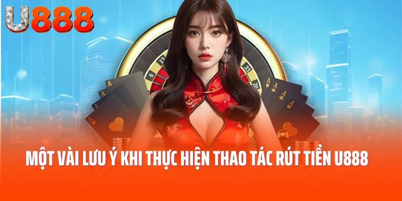 Một vài lưu ý khi thực hiện thao tác rút tiền U888